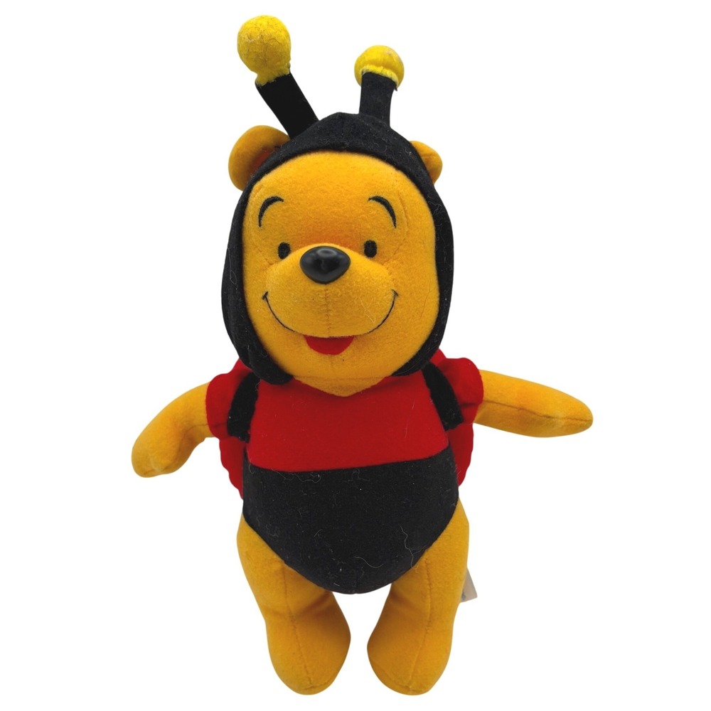 Vtg 2000 Sega Disney Winnie The Pooh Ladybug Plush‎ Fantasy Amuse Japan Prize 8"